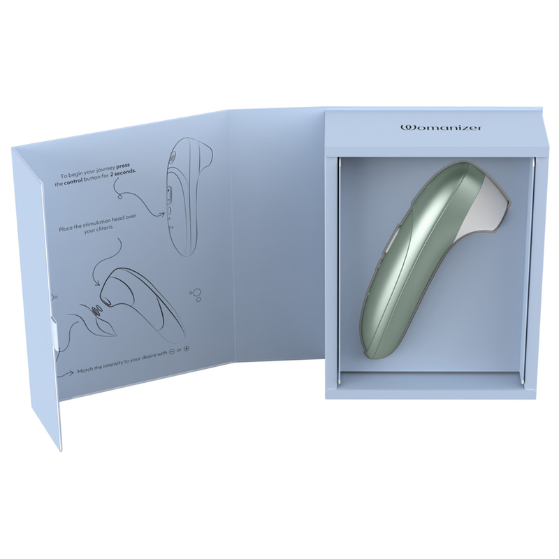 WOMANIZER - PRO ESTIMULADOR DE CLÍTORIS POR SUCCIÓN 11 NIVELES VERDE SALVIA
