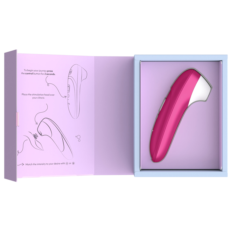 WOMANIZER - PRO ESTIMULADOR DE CLÍTORIS POR SUCCIÓN 11 NIVELES ROSA VIBRANTE