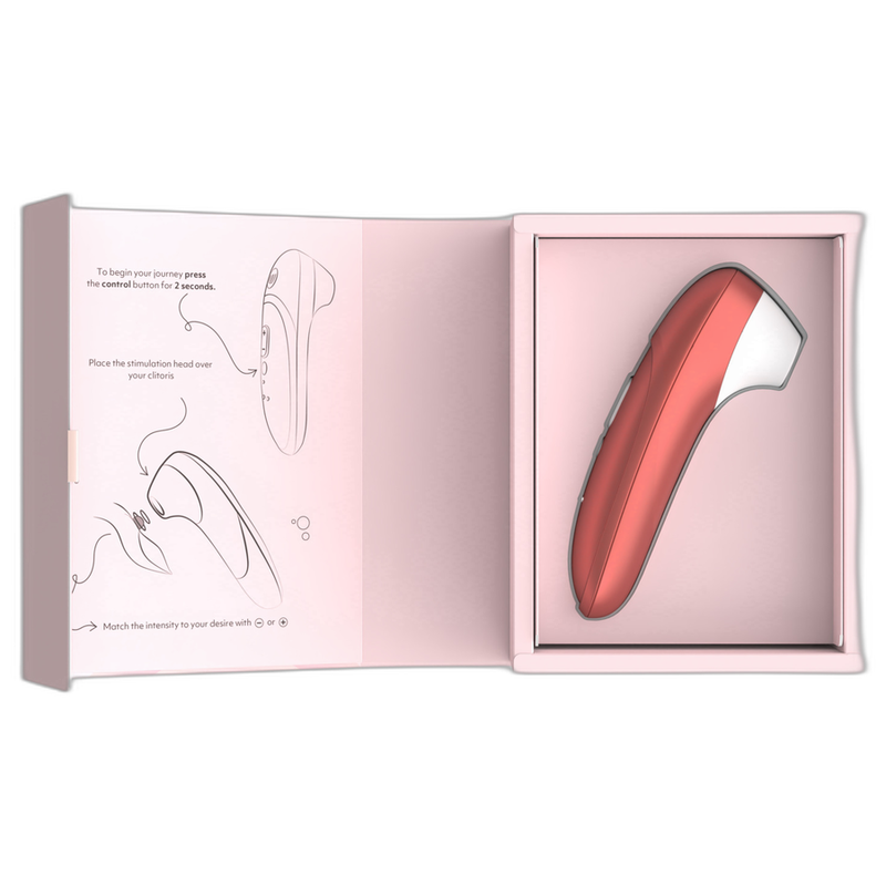 WOMANIZER - PRO ESTIMULADOR DE CLÍTORIS POR SUCCIÓN 11 NIVELES ROJO BURDEOS