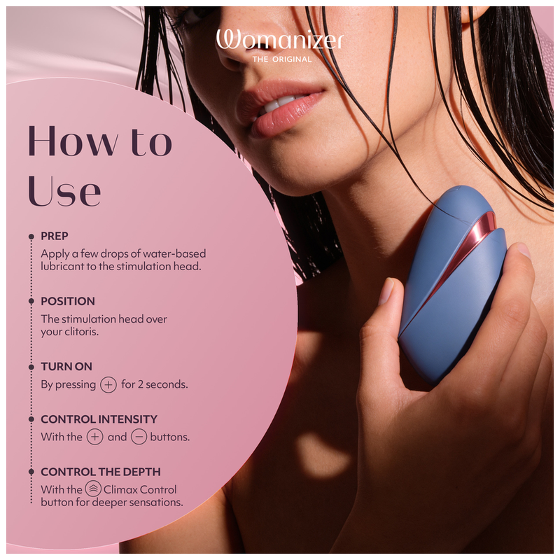 WOMANIZER - NEXT LIBERTY ESTIMULADOR DE CLÍTORIS 3D PLEASURE AIR AZUL/ROJO