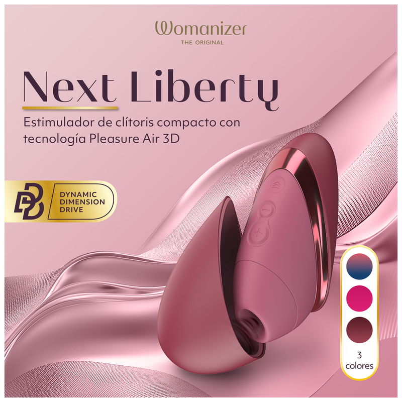 WOMANIZER - NEXT LIBERTY ESTIMULADOR DE CLÍTORIS 3D PLEASURE AIR BURDEOS