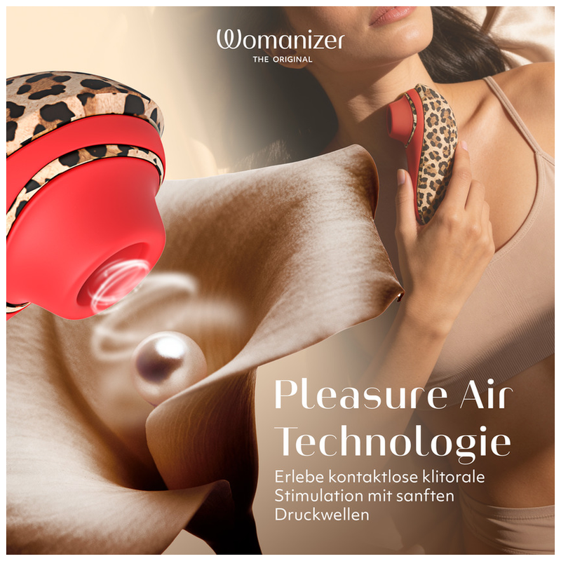 WOMANIZER - LIBERTY 2 ESTIMULADOR DE CLÍTORIS POR SUCCIÓN 8 NIVELES ESTAMPADO DE LEOPARDO