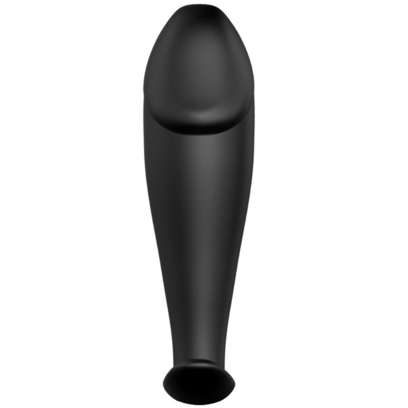 PRETTY LOVE - PLUG ANAL SILICONA FORMA PENE Y 12 MODOS VIBRACIÓN NEGRO
