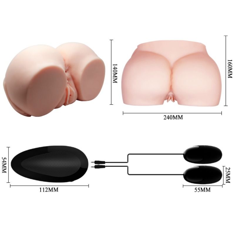 CRAZY BULL - VAGINA Y ANO REALÍSTICOS CON VIBRACIÓN