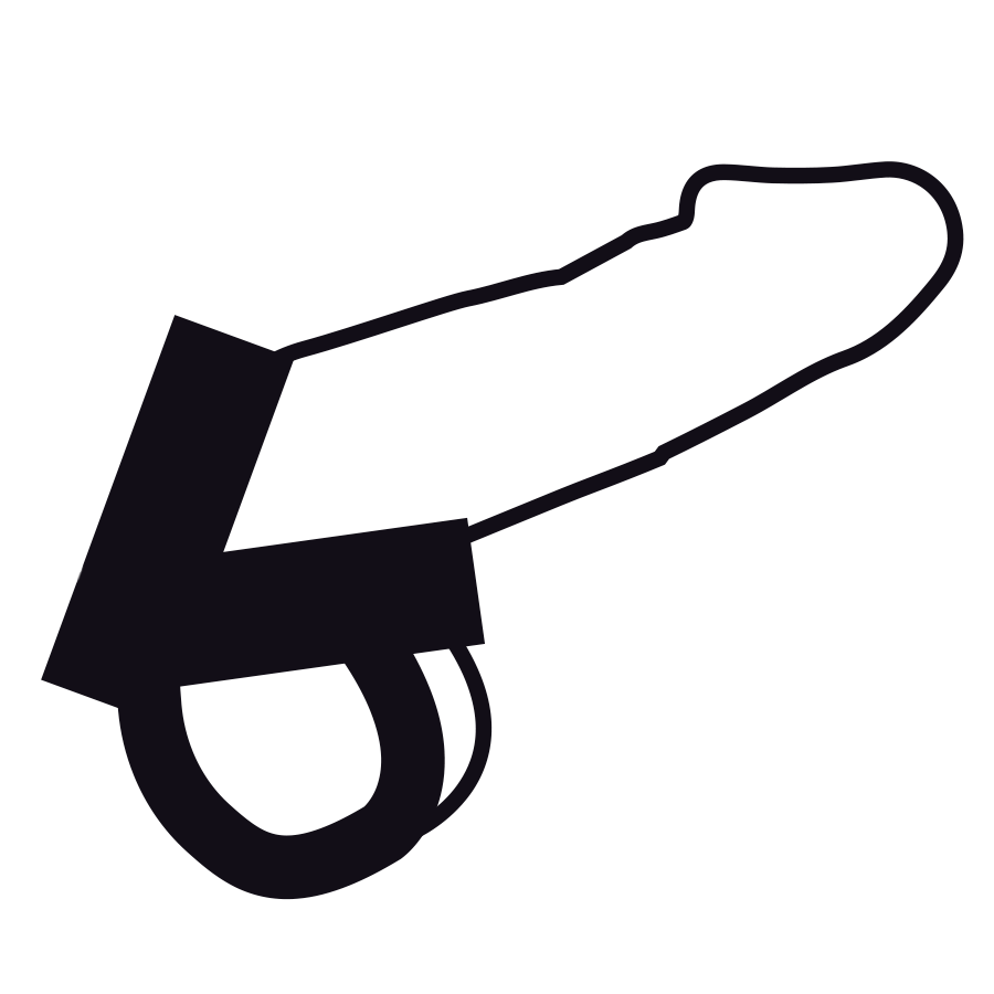 DARKNESS - ANILLO DE PIEL PARA PENE Y TESTÍCULOS