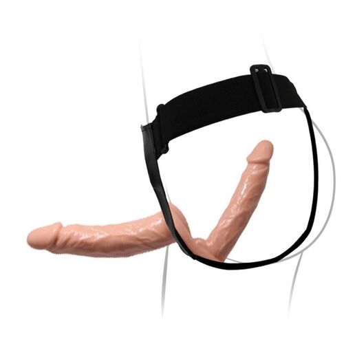 BAILE - ULTRA PASSIONATE HARNESS DOBLES DILDOS CON ARNS