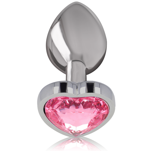 INTENSE - PLUG ANAL METAL ALUMINIO CORAZN ROSA TALLA S