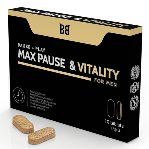 BLACK BULL - MAX PAUSE & VITALITY RETARDANTE PARA HOMBRE 10 CÁPSULAS