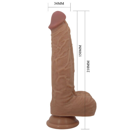 PRETTY LOVE - JONATHAN DILDO SILICONA 3 VIBRACIONES + 3 MEDIDAS INSERCIN CONTROL REMOTO 21 CM