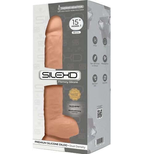 SILEXD - MODELO 1 PENE REALISTICO SILICONA PREMIUM SILEXPAN 38 CM