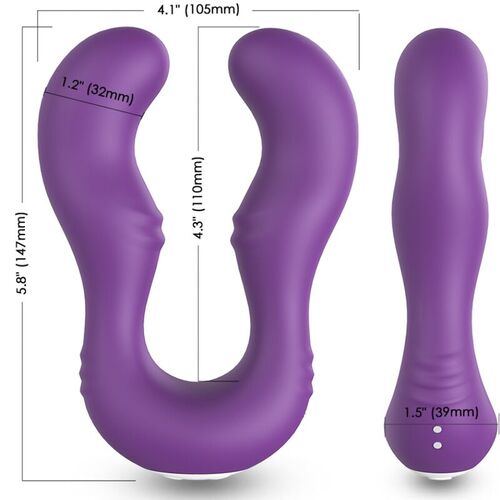 ARMONY - SERAPH VIBRADOR DOBLE CONTROL REMOTO VIOLETA