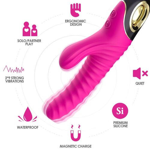 ARMONY - ETERNITY VIBRADOR SILICONA FUCSIA