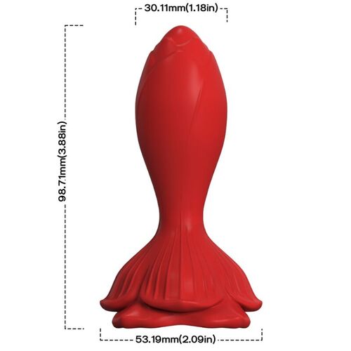 ARMONY - ROSA VIBRADOR & PLUG ANAL PEQUEO CONTROL REMOTO ROJO