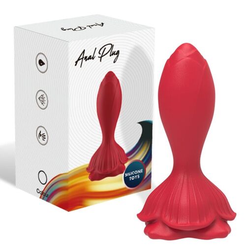 ARMONY - ROSA VIBRADOR & PLUG ANAL PEQUEO CONTROL REMOTO ROJO