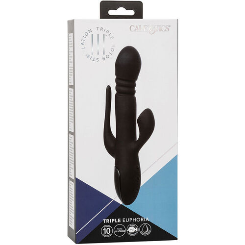 CALEXOTICS - VIBRADOR TRIPLE EUPHORIA NEGRO