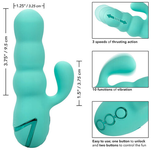 CALEXOTICS - DEL MAR DIVA VIBRADOR RABBIT VERDE AGUA BY CALIFORNIA DREAMING