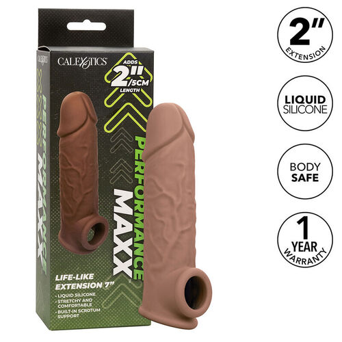 CALEXOTICS - PERFORMANCE MAXX EXTENSIN REALISTA 7 PIEL MORENO