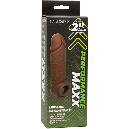 CALEXOTICS - PERFORMANCE MAXX EXTENSIN REALISTA 7 PIEL MORENO