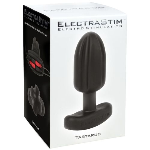 ELECTRASTIM - TARTARUS PLUG ANAL SILICONA QUADRIPOLAR NEGRO