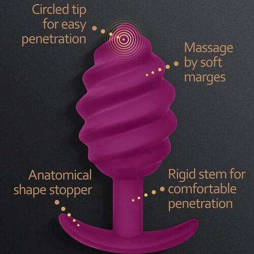 G-VIBE - GPLUG TWIST 2 PLUG ANAL MORADO