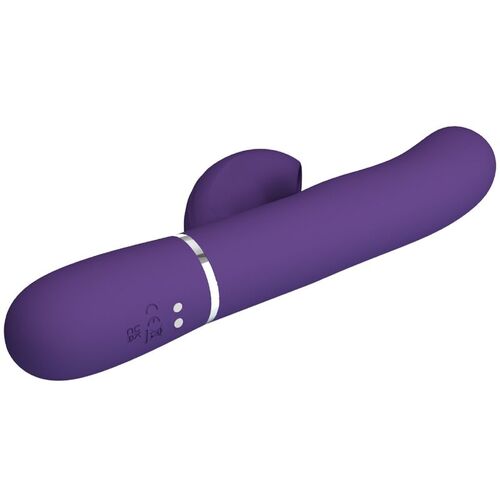 PRETTY LOVE - PERLITA VIBRADOR PUNTO G 3 EN 1 MULTIFUNCIÓN MORADO