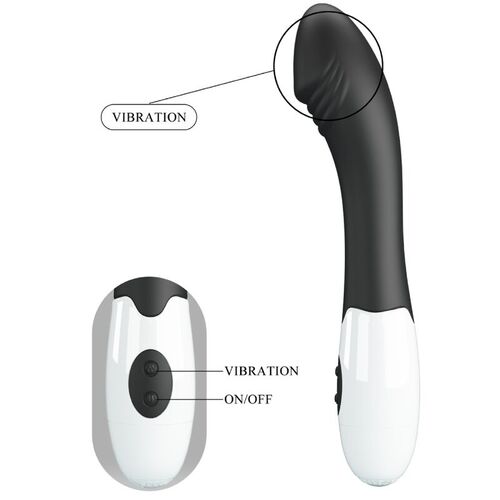 PRETTY LOVE - ELEMENTAL VIBRADOR PUNTO G 30 MODOS NEGRO