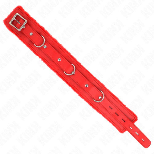 KINK - COLLAR CON CORREA 65 CM CON RESTRICCIONES ROJO AJUSTABLE 36-42 CM X 5.5 CM