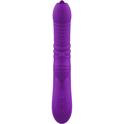 ARMONY - FULLY GSPOT VIBRADOR RABBIT CON LENGUA ESTIMULADORA EFECTO CALOR VIOLETA