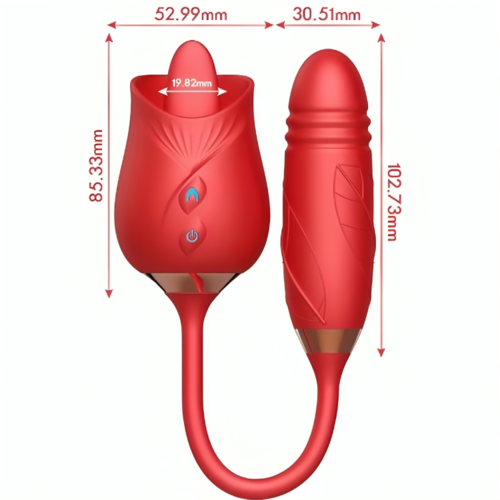 ARMONY - DELIGHT FLOWER VIBRADOR & THRUSTING CON LENGUA ROJO