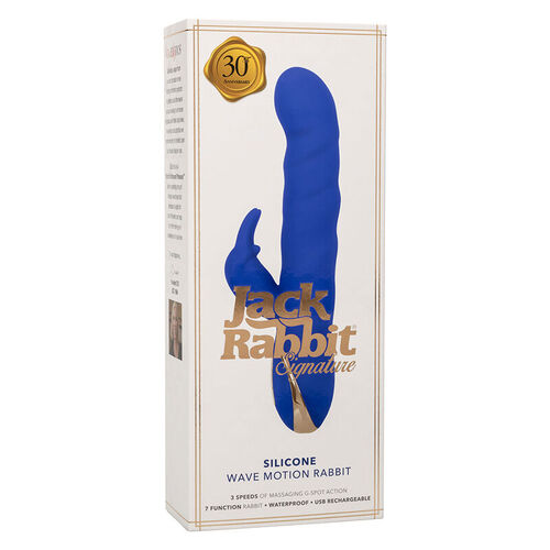 CALEXOTICS - JACK VIBRADOR RABBIT MOVIMIENTO DE ONDAS AZUL