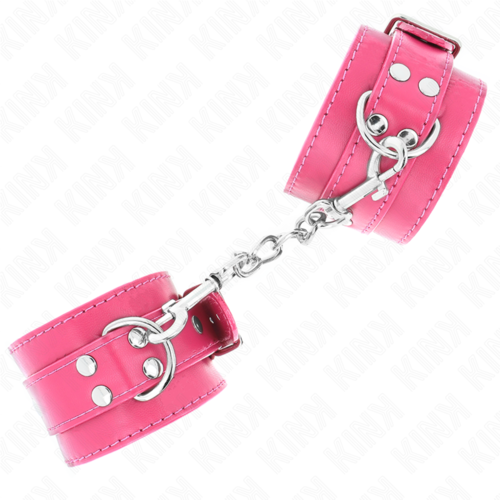 KINK - MUÑEQUERAS FUCSIA CON DETALLES EN FUCSIA AJUSTABLE 20-28 CM X 5.5 CM