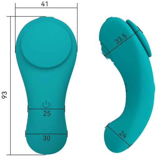 ARMONY - PLEASURE PANTY VIBRADOR CONTROL REMOTO 3 VELOCIDADES VERDE