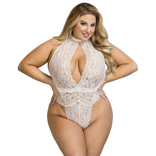 SUBBLIME - 953867 BODY DE ENCAJE BLANCO L/XL