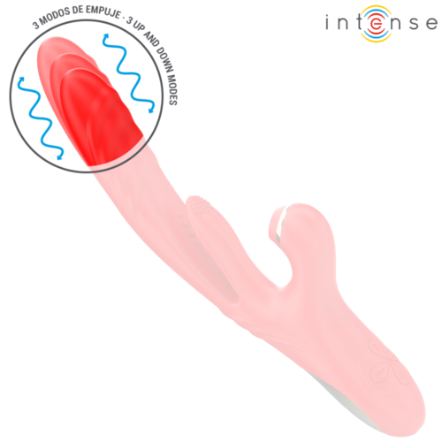 INTENSE - KAROL VIBRADOR MULTIFUNCIÓN EMPUJE & ESTIMULACIÓN & SUCCIÓN ROJO