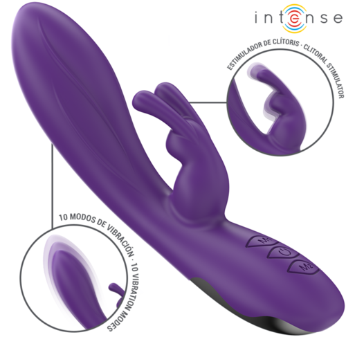 INTENSE - RANDALL VIBRADOR RABBIT 10 VIBRACIONES MORADO