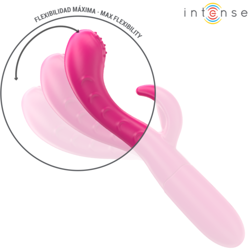 INTENSE - AMARA VIBRADOR CON LENGUA ESTIMULADORA 10 VIBRACIONES ROSA