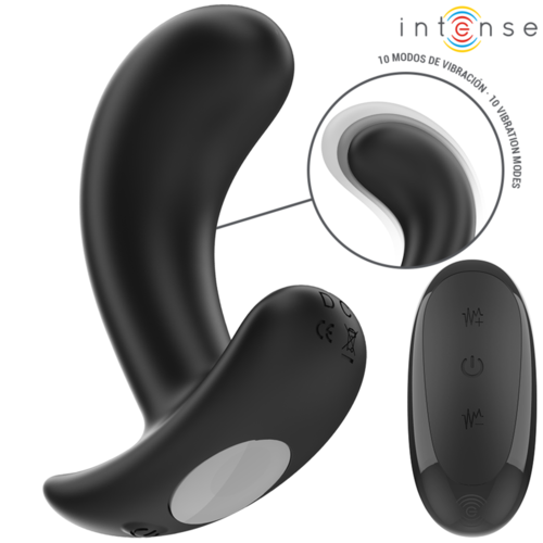 INTENSE - CHANDLER PLUG ANAL 10 VIBRACIONES NEGRO CONTROL REMOTO