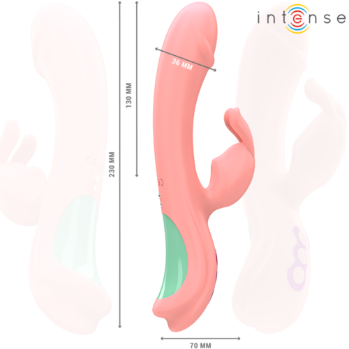 INTENSE - RACHEL VIBRADOR RABBIT 5 VIBRACIONES ROSA