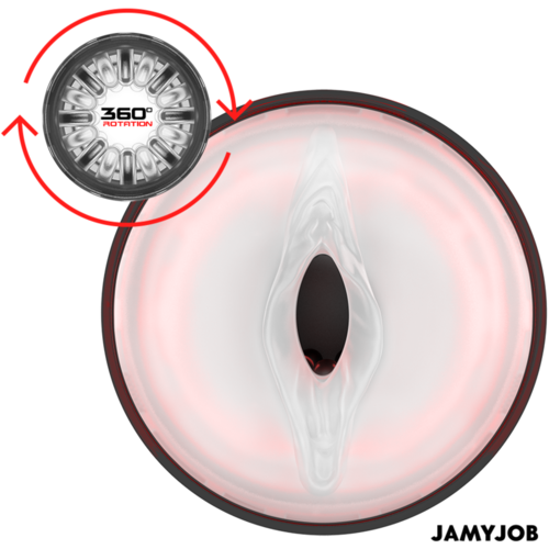 JAMYJOB - CYCLONE MASTURBADOR VAGINA AUTOMÁTICO 10 MODOS ROTACIÓN Y EMPUJE