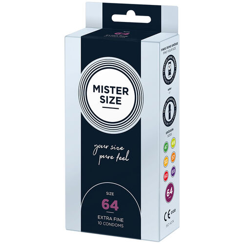 MISTER SIZE - PRESERVATIVOS TALLA XXL 64 MM (10 UNIDADES)