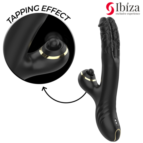 IBIZA - VIBRADOR HI-TECH RABITT CLITORIAL POTENTE Y DOBLE WAVE TWO DRAGONS