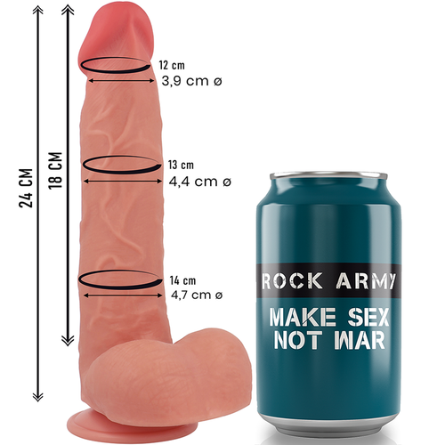 ROCKARMY - RAPTOR 24 CM -O- 4.4 CM DUAL DENSITY LIQUID SILICONE