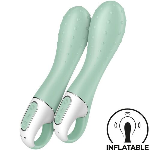 SATISFYER - AIR PUMP VIBRADOR 3 INFLABLE PUNTO G MENTA