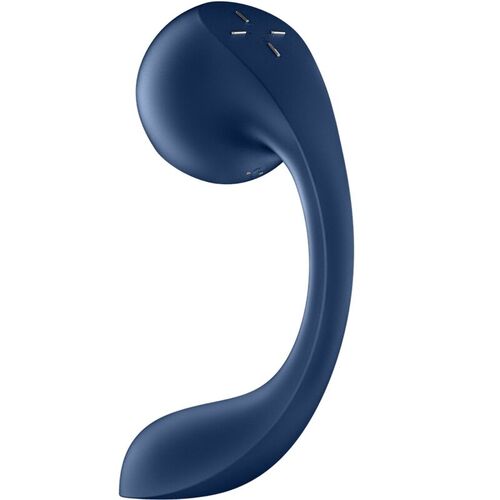 SATISFYER - PRO+ WAVE 4 ESTIMULADOR PUNTO G & AIR PULSE APLICACIÓN GRATUITA AZUL OSCURO