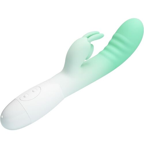 PRETTY LOVE - CERBERUS VIBRADOR RABBIT 3O VIBRACIONES VERDE