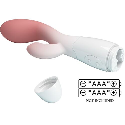 PRETTY LOVE - BRIGHTY VIBRADOR PUNTO G + ESTIMULADOR CLÍTORIS 30 VIBRACIONES ROSA