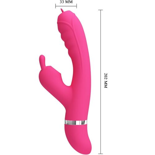 PRETTY LOVE - PHOENIX VIBRADOR RABBIT MULTIFUNCIÓN ROSA