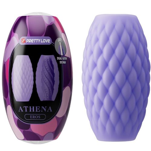 PRETTY LOVE - ATHENA EROS MASTURBADOR MASCULINO SILICONA MORADO