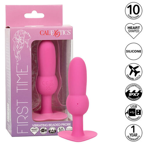 CALEXOTICS - FIRST TIME PLUG ANAL CON CUENCAS 10 VIBRACIONES ROSA