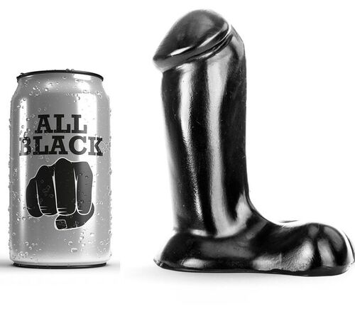 ALL BLACK DILDO REALISTICO 14 CM